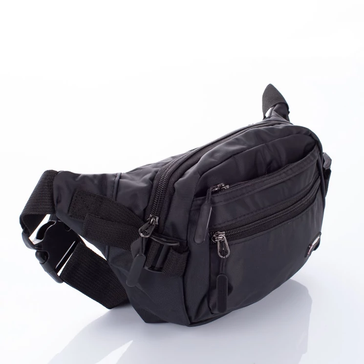 Többzsebes vízálló övtáska kék színben