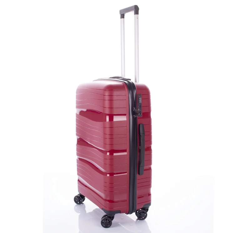 Travelway 3 db-os Strapabíró bőrönd szett Fekete színben Törhetetlen rugalmas anyagból