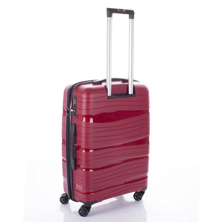 Travelway 3 db-os Strapabíró bőrönd szett Fekete színben Törhetetlen rugalmas anyagból