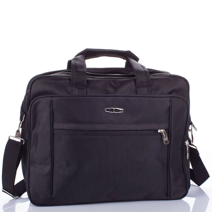 Fekete üzleti táska laptoptartóval bővíthető 