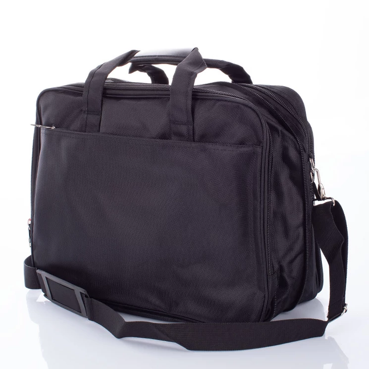 Fekete üzleti táska laptoptartóval bővíthető 