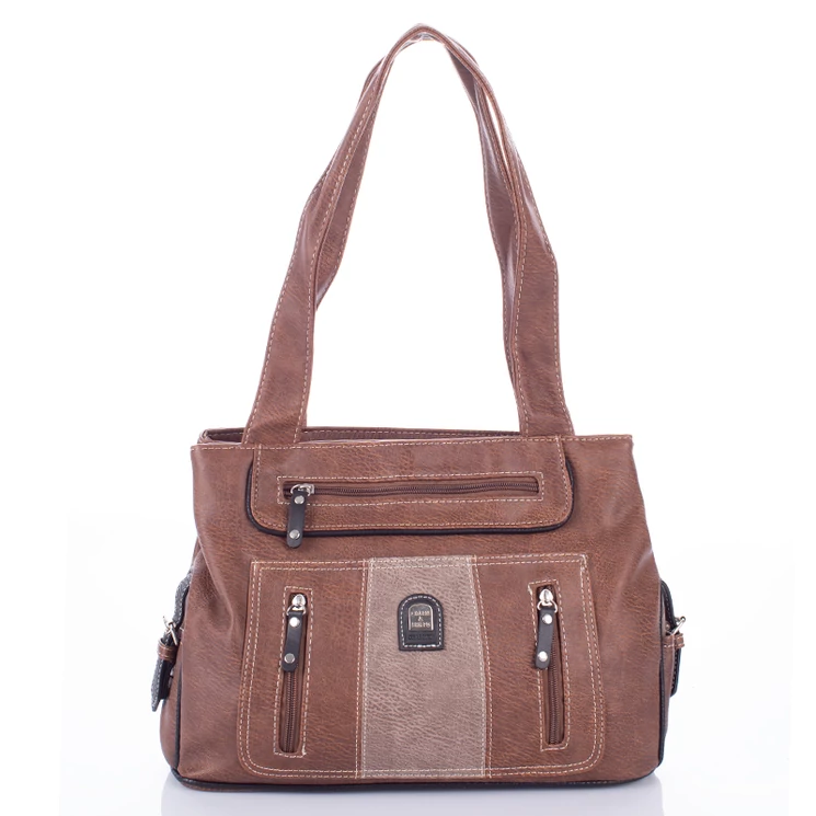 Női válltáska barna színben 
