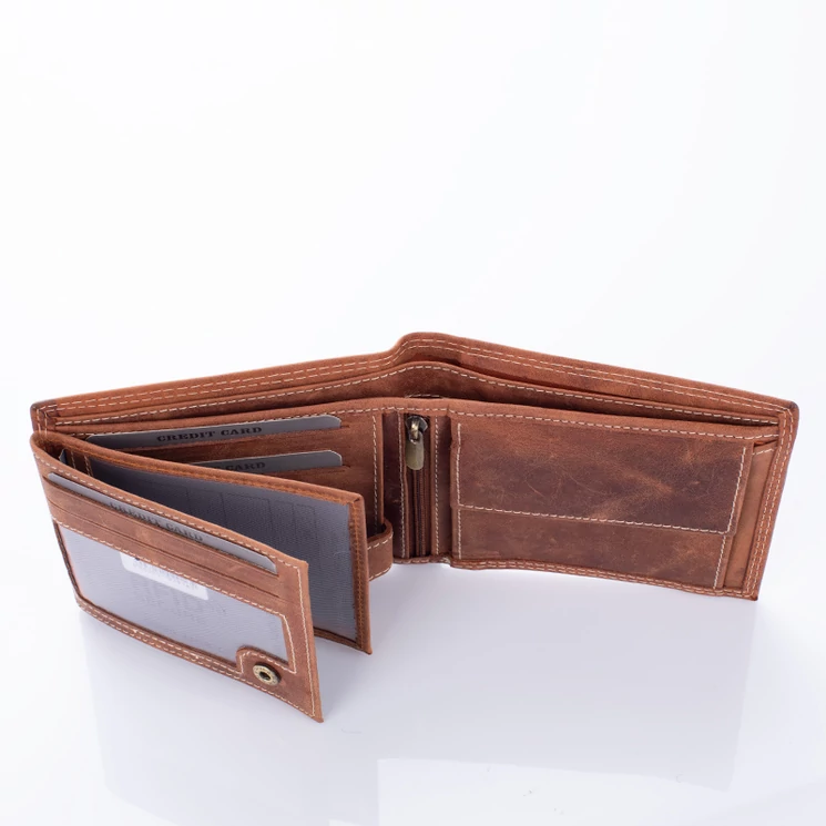 Bivalybőr pénztárca díszdobozban RFID rendszerrel