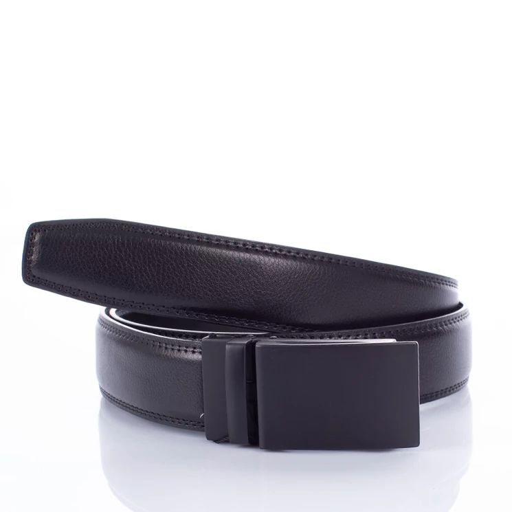 GIULIO Valódi bőr automata férfi öv fekete színben 125 cm