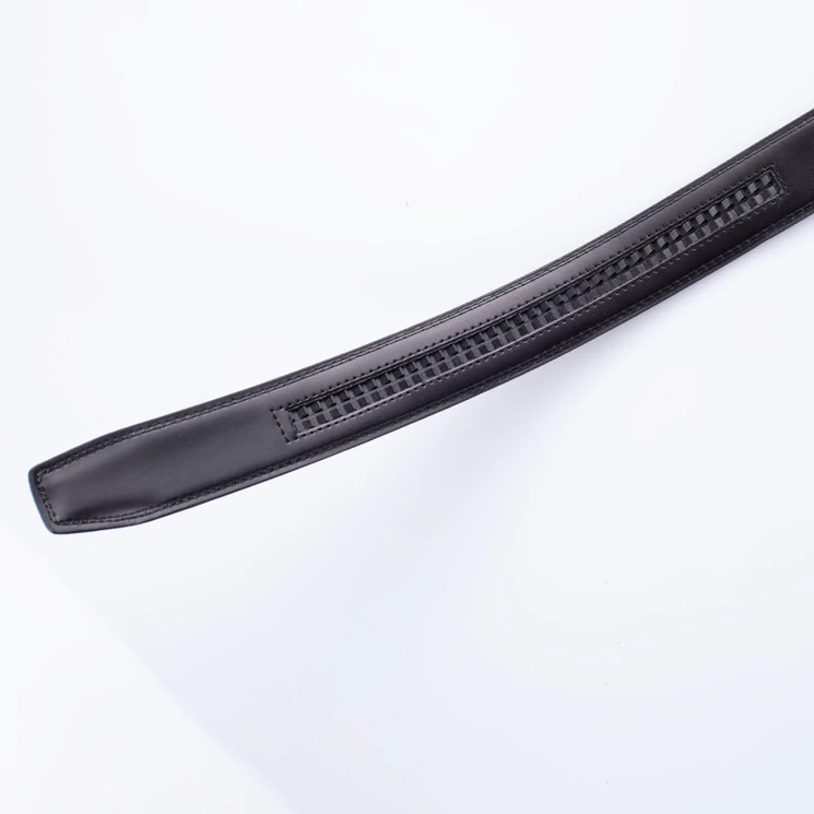 GIULIO Valódi bőr automata férfi öv fekete színben 125 cm