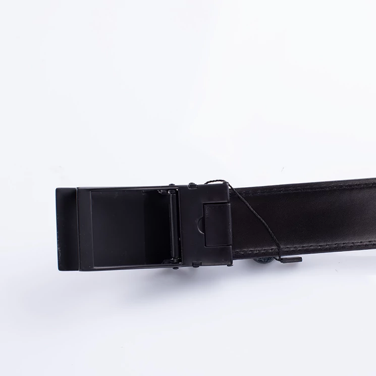 GIULIO Valódi bőr automata férfi öv fekete színben 125 cm