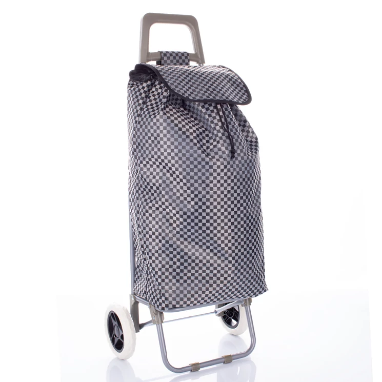 Amica Moda gurulós bevásárlókocsi kockás mintával