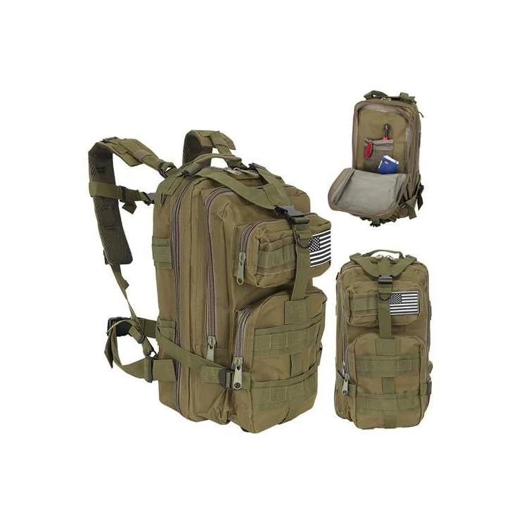 Military katonai túrahátizsák khaki színben 30L