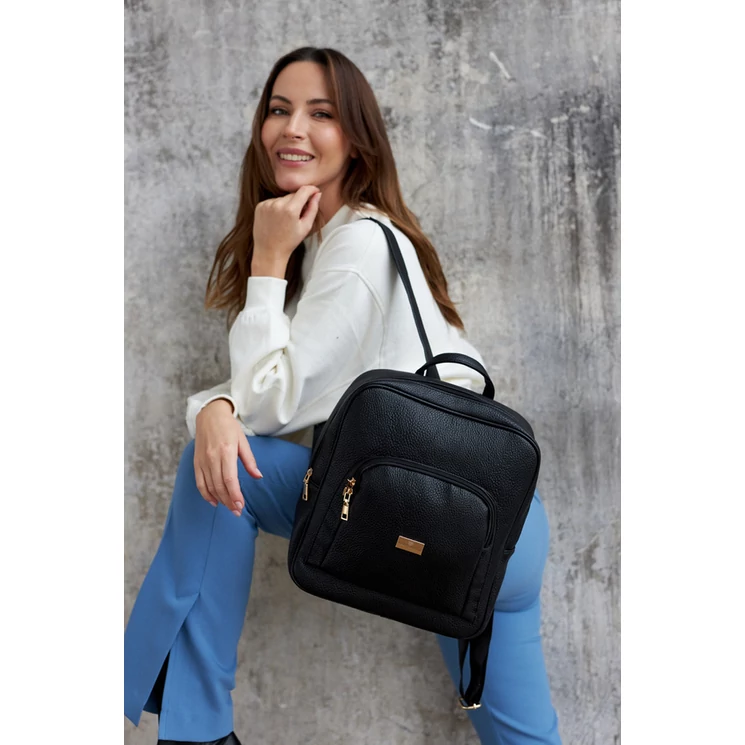 Peterson Fekete Női Hátizsák