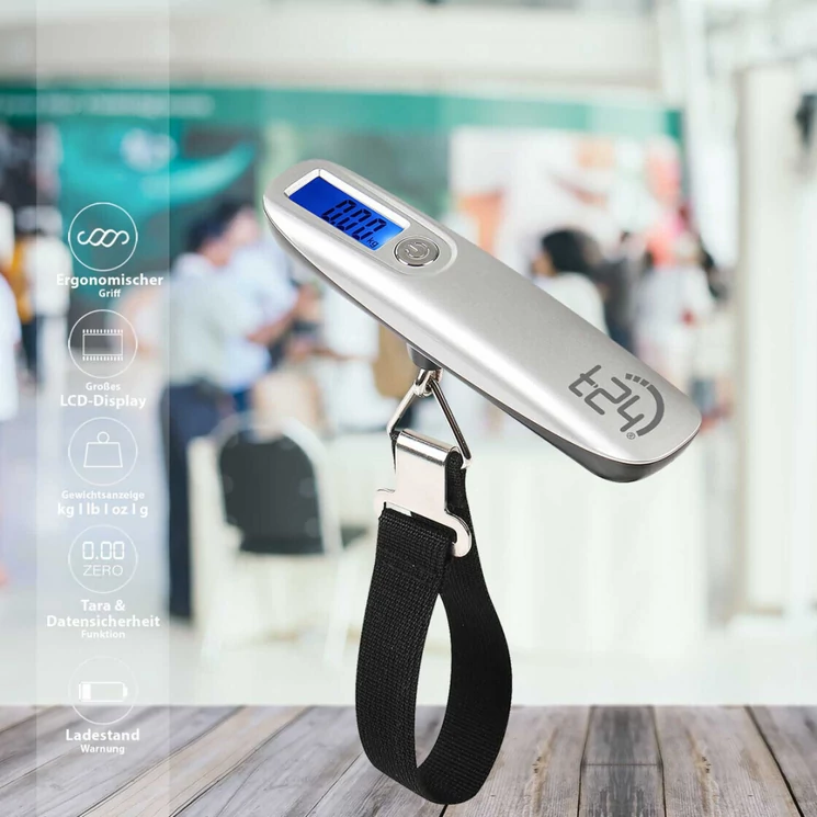 Bőröndmérleg mérőszalaggal