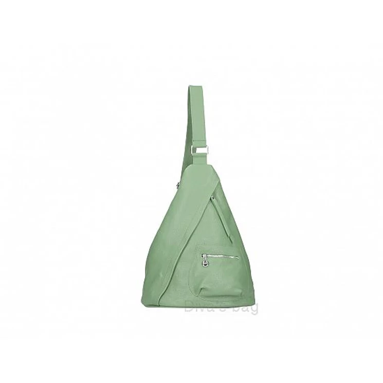 Valódi bőr női hátizsák MentaZöld színben