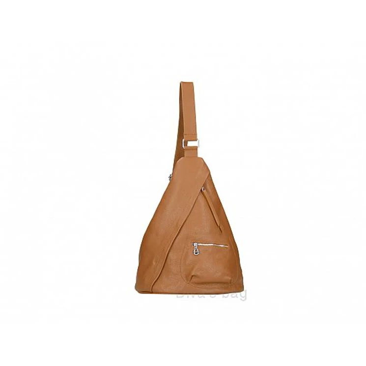 Valódi bőr női hátizsák Konyak színben