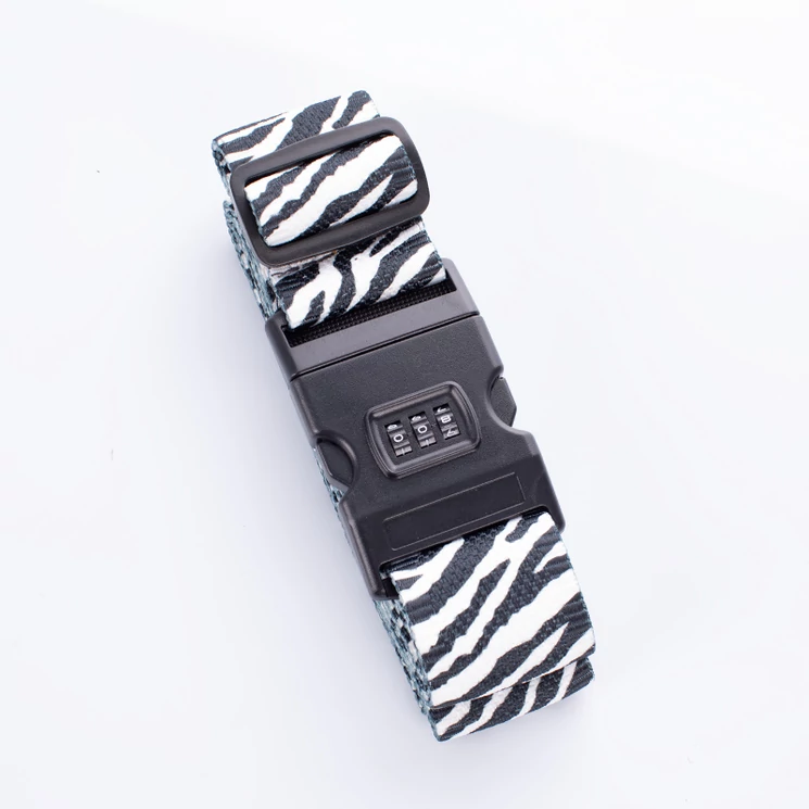 Számzáras bőröndpánt különleges mintával