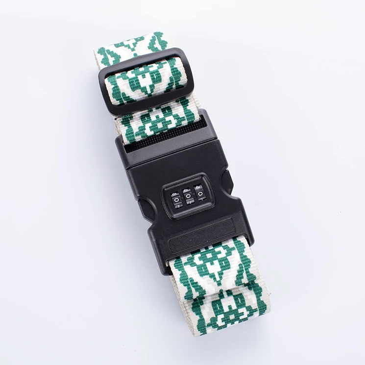 Számzáras bőröndpánt különleges mintával