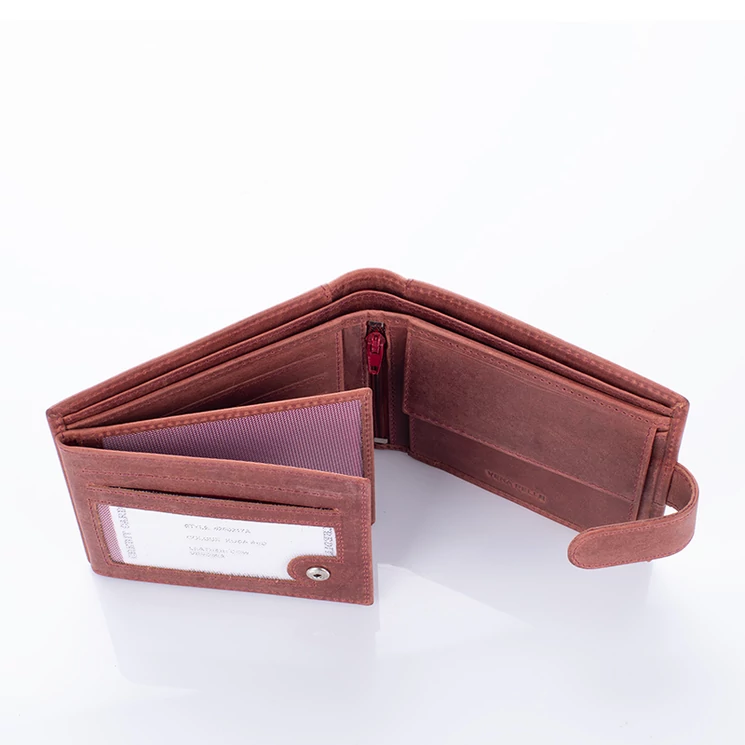 Motoros bivalybőr férfi pénztárca díszdobozban RFID rendszerrel