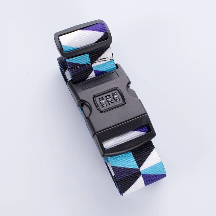 Számzáras bőröndpánt különleges mintával