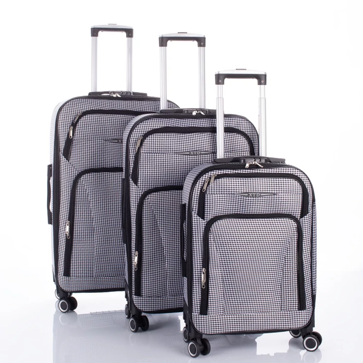 3 db-os bőrönd szett világosszürke színben