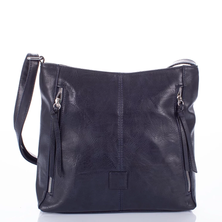 Sokzsebes női oldaltáska Sötétkék színben