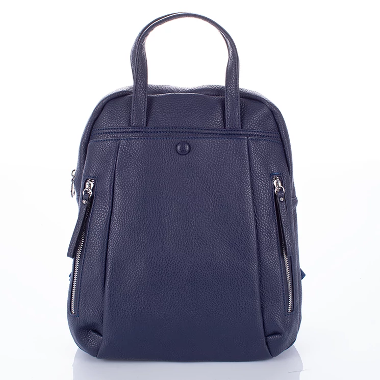 Sokzsebes vízálló női hátizsák kék színben