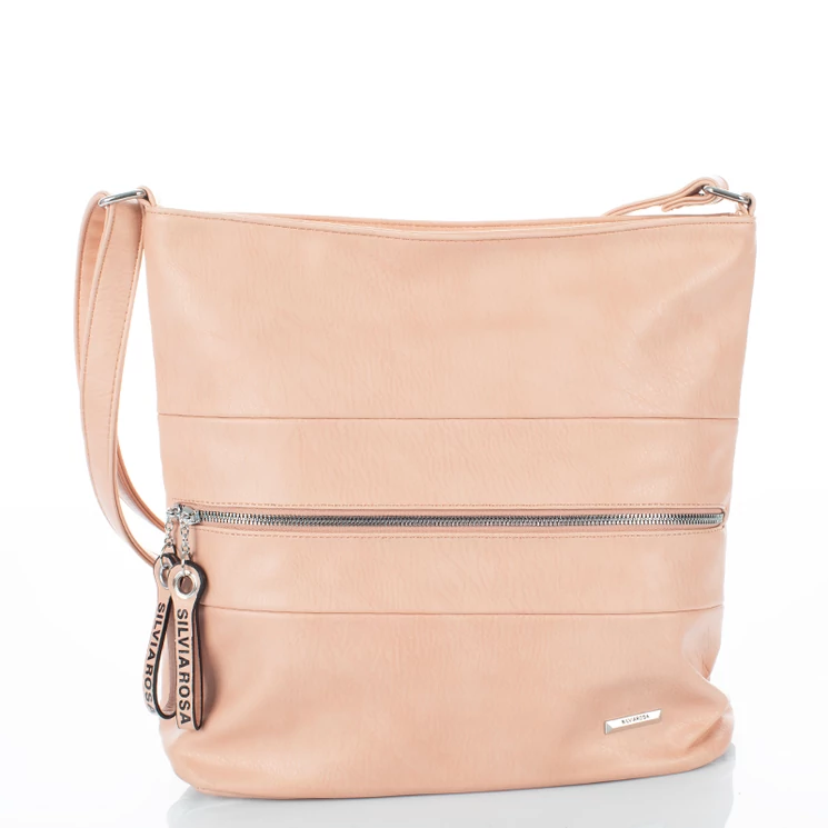 Silvia Rosa nagyméretű női oldaltáska rose színben