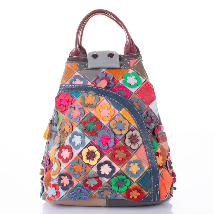 Különleges Valódi bőr női hátizsák