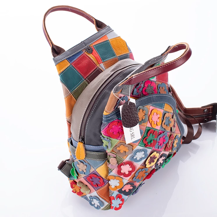 Különleges Valódi bőr női hátizsák