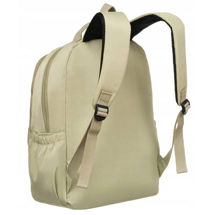 Tágas Sokzsebes Női hátizsák Világos zöld színben