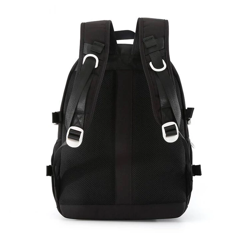 Városi, tágas hátizsák vízálló anyagból Fekete szíben