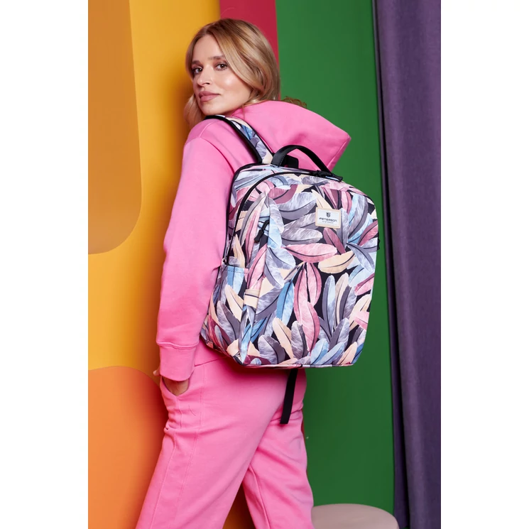 Laptoptartós városi hátizsák Divatos mintával