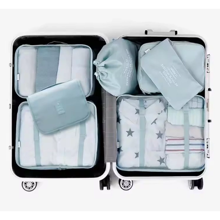 Bőröndrendező táskák utazáshoz 8 db-os szett