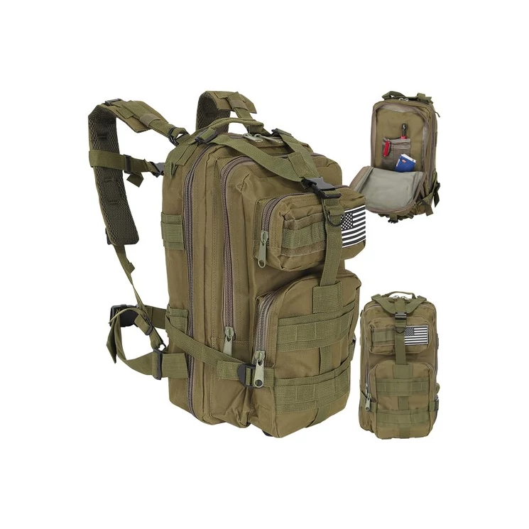 Military katonai túrahátizsák khaki színben 30L