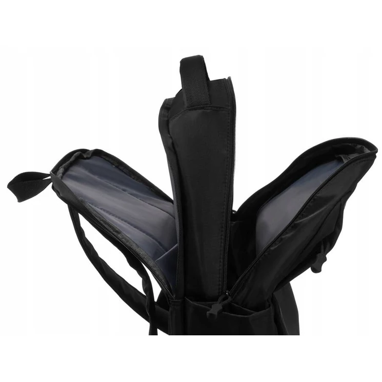 Laptoptartós városi hátizsák Fekete színben