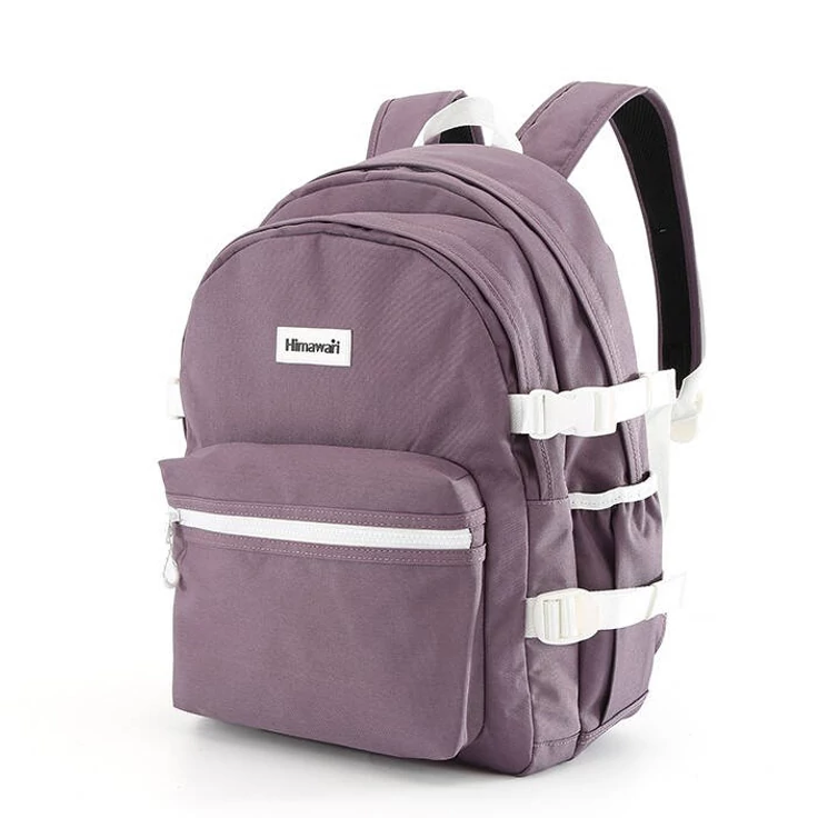 Városi, tágas hátizsák vízálló anyagból Lila színben
