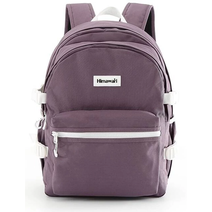 Városi, tágas hátizsák vízálló anyagból Lila színben
