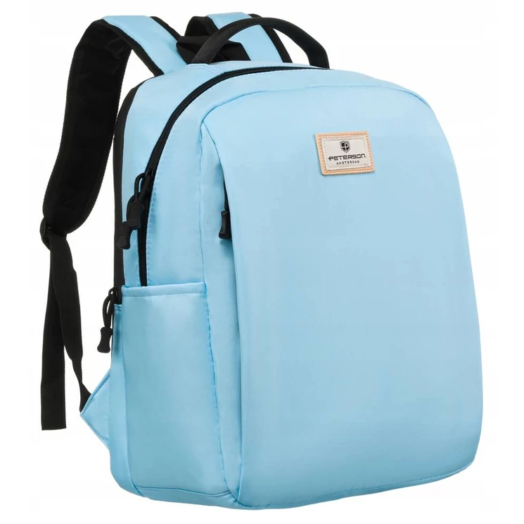 Laptoptartós városi hátizsák Világoskék színben