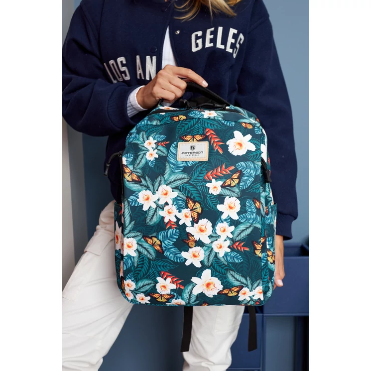 Laptoptartós városi hátizsák Divatos mintával