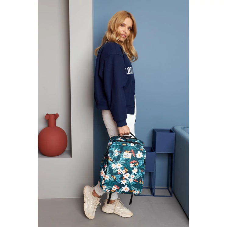 Laptoptartós városi hátizsák Divatos mintával