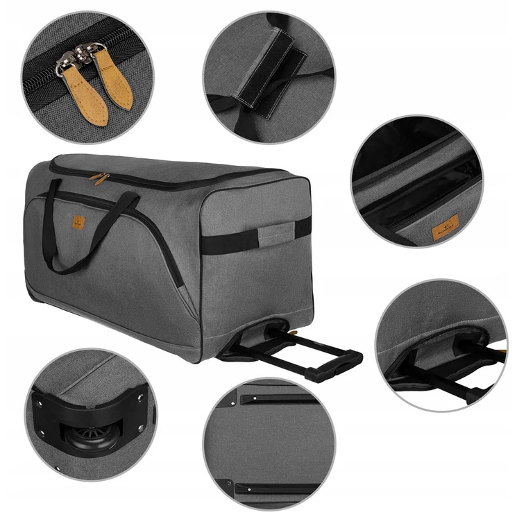 Roviczky Gurulós utazó táska szürke színben 70 cm