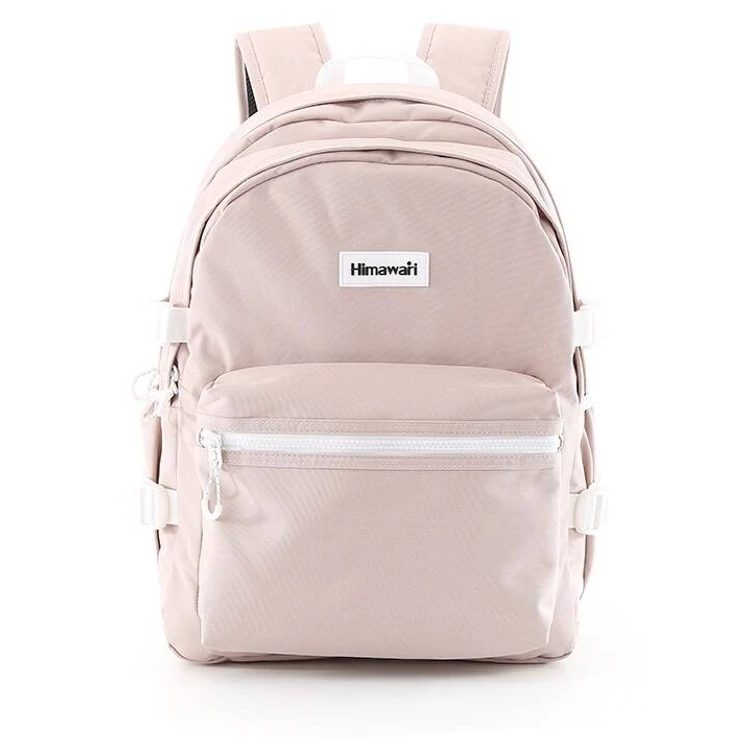Városi, tágas hátizsák vízálló anyagból Rózsaszín színben