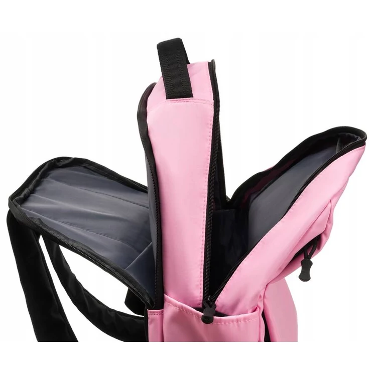 Laptoptartós városi hátizsák Rózsaszín színben