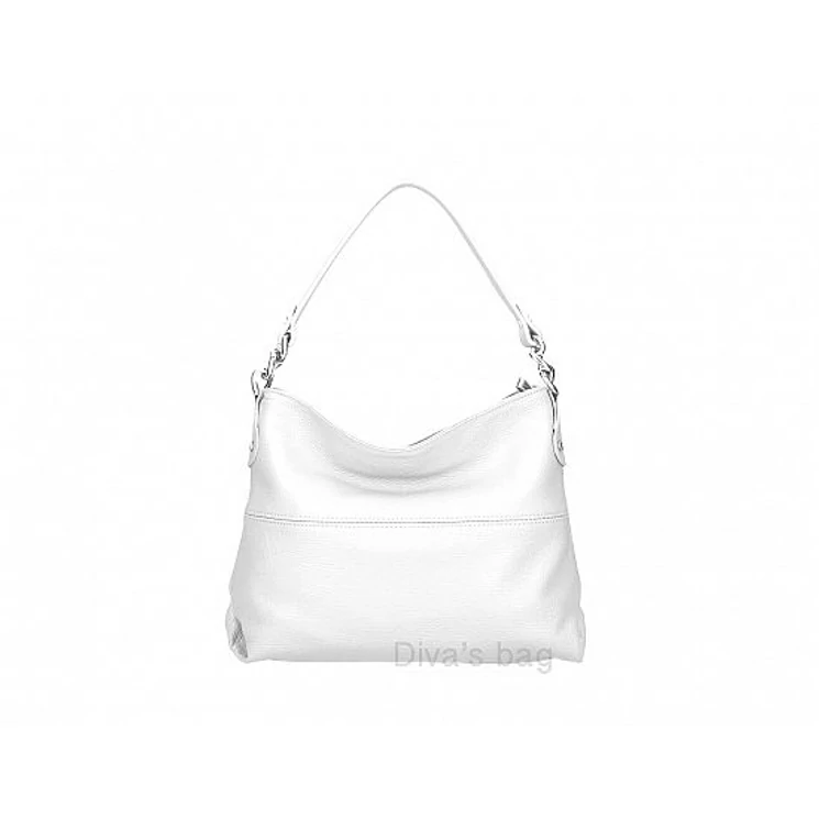 Valódi bőr női táska Fehér  színben