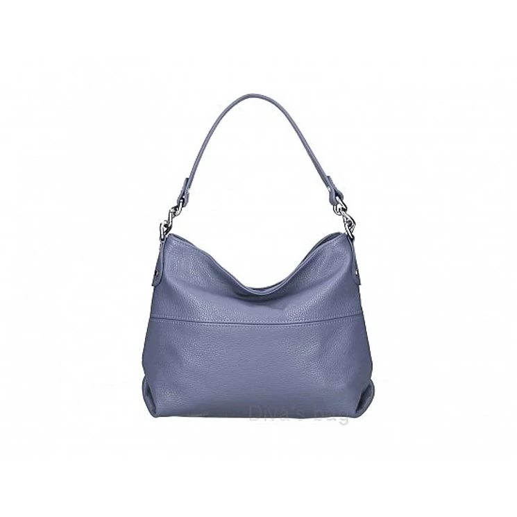 Valódi bőr női táska Égszínkék színben