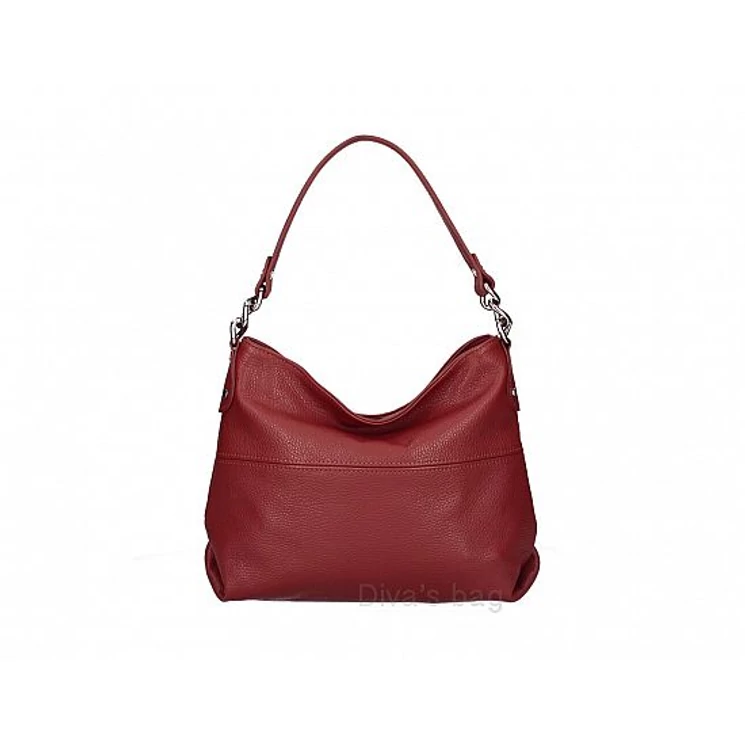 Valódi bőr női táska Sötétvörös  színben