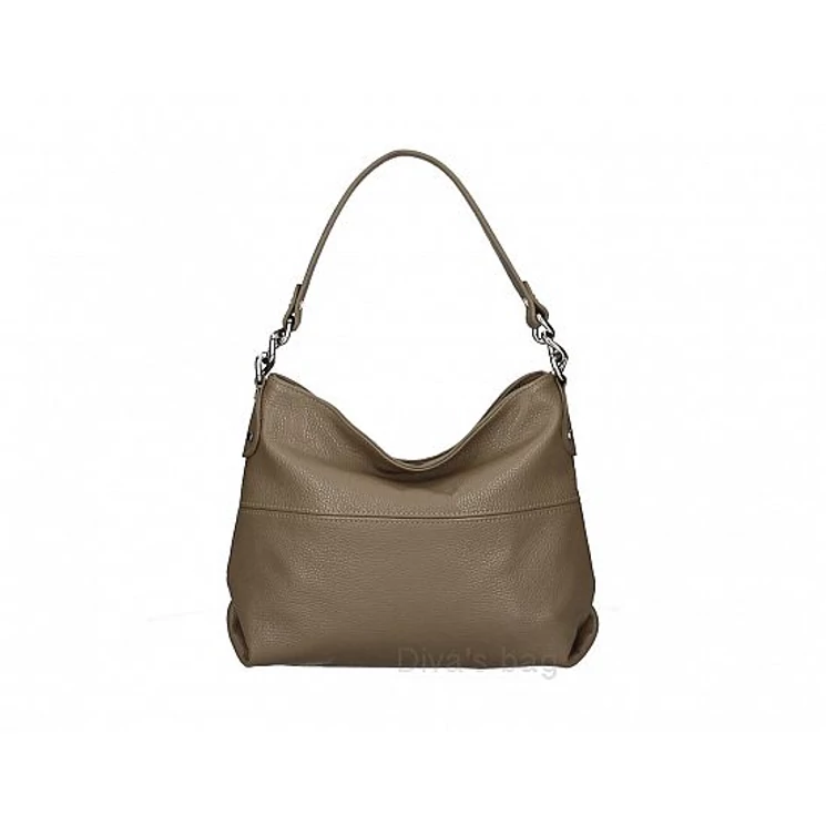 Valódi bőr női táska SötétTaupe színben