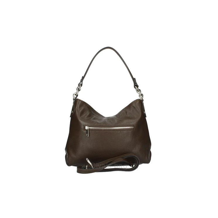 Valódi bőr női táska SötétBarna színben