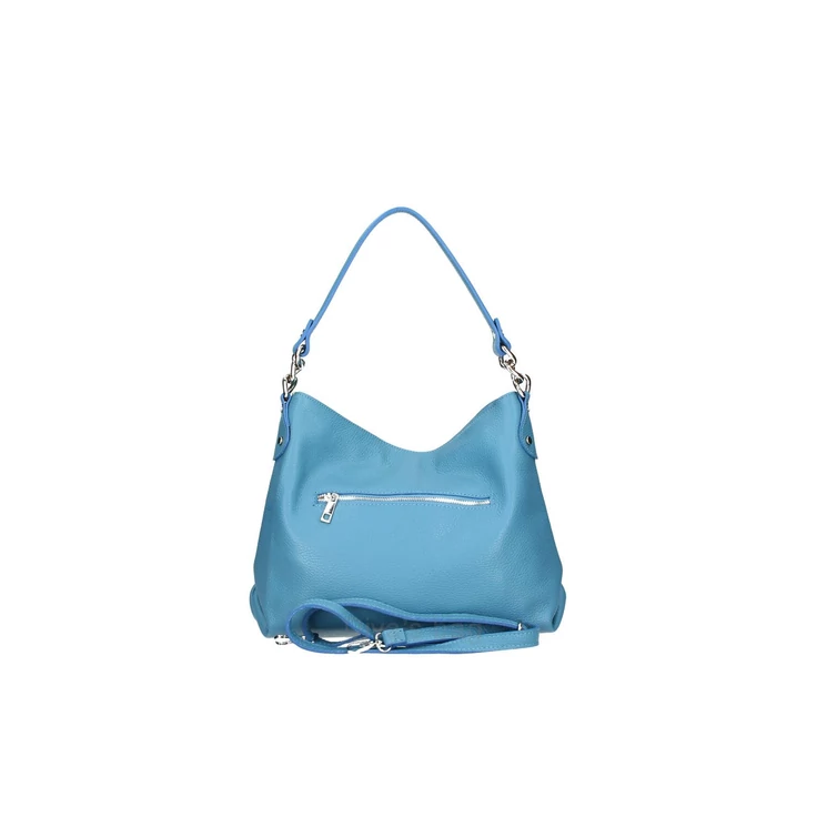 Valódi bőr női táska Világoskék színben