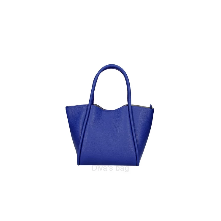 Valódi bőr női válltáska Royalkék színben