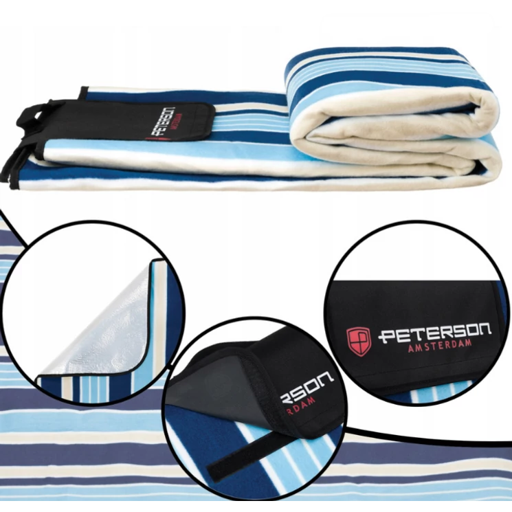 Szövet piknik takaró vízálló szigeteléssel XL 200x200 cm