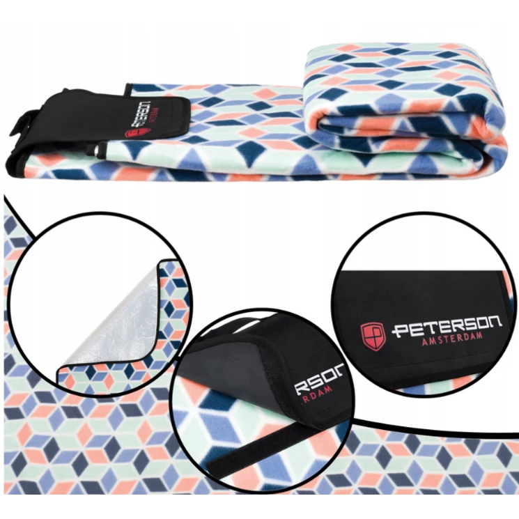 Szövet piknik takaró vízálló szigeteléssel XL 200x200 cm