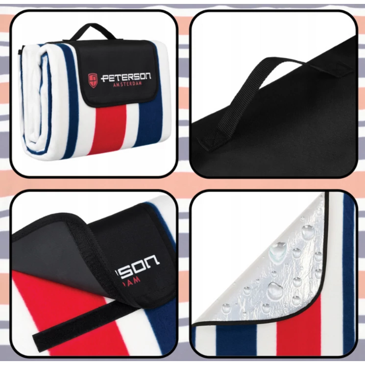 Szövet piknik takaró vízálló szigeteléssel XL 200x200 cm